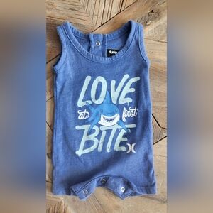 Blue Hurley romper,size newborn